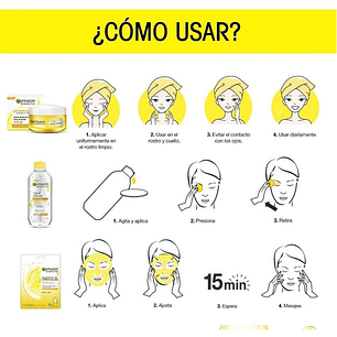 Agua Micelar Express Aclara GARNIER Skin Active 100ml