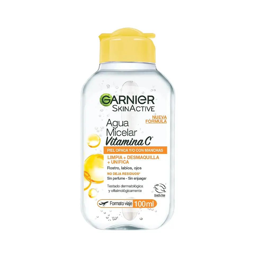 Agua Micelar Express Aclara GARNIER Skin Active 100ml 1