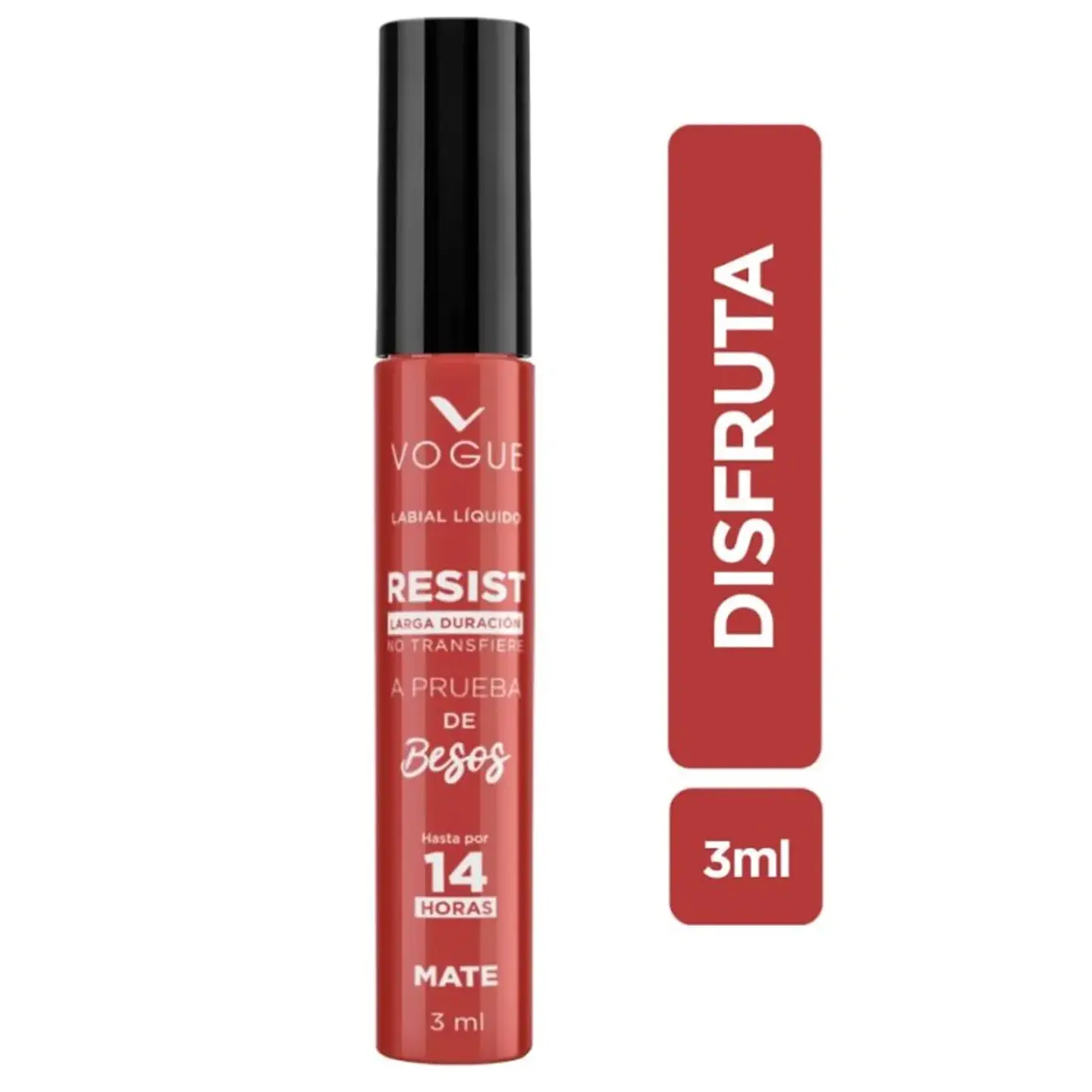 Labial Líquido a Prueba de Besos VOGUE Resist 3ml 26