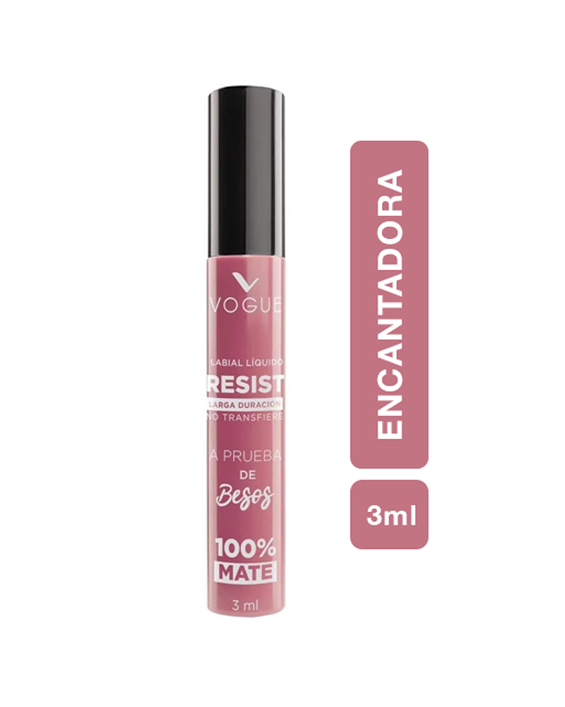 Labial Líquido a Prueba de Besos VOGUE Resist 3ml