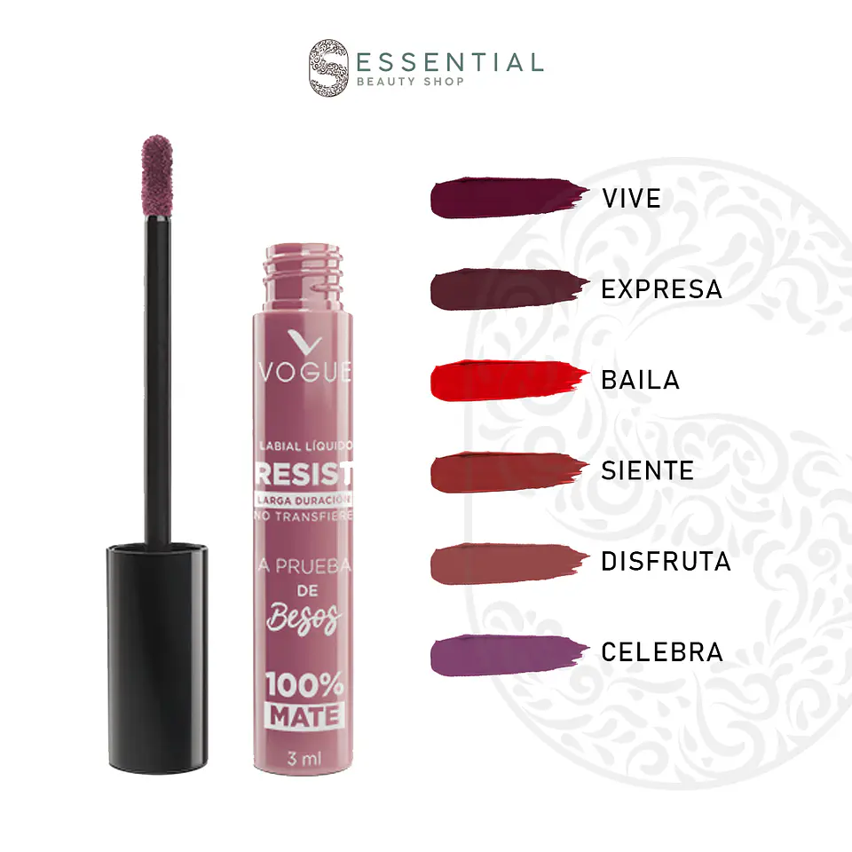 Labial Líquido a Prueba de Besos VOGUE Resist 3ml 5