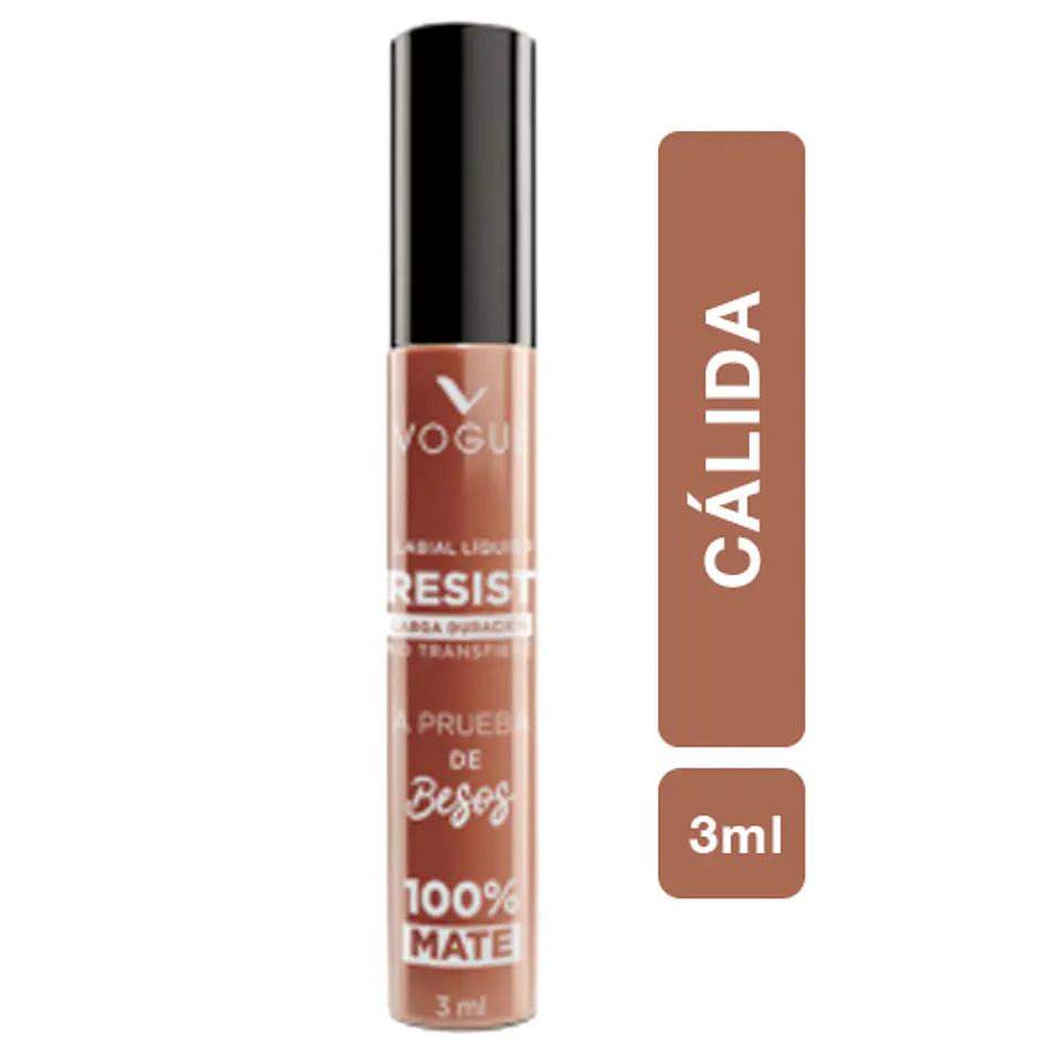 Labial Líquido a Prueba de Besos VOGUE Resist 3ml 11