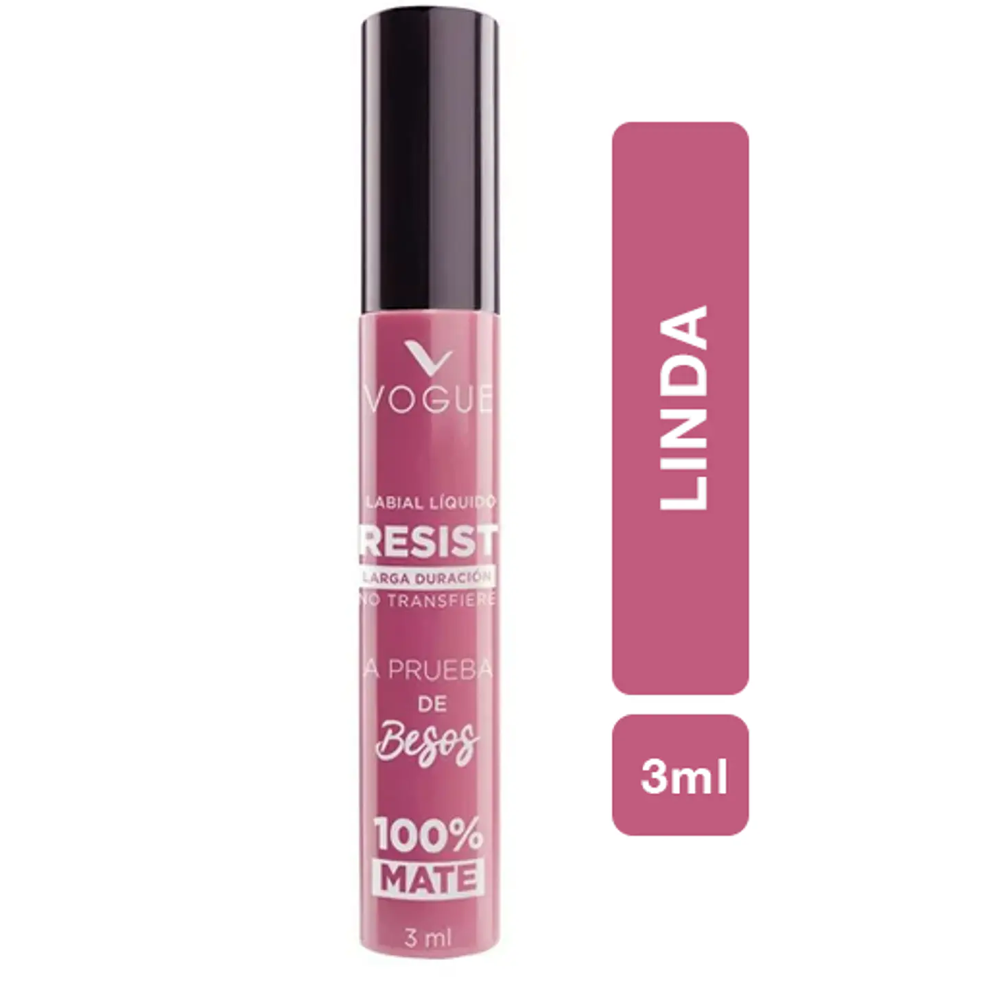 Labial Líquido a Prueba de Besos VOGUE Resist 3ml 16