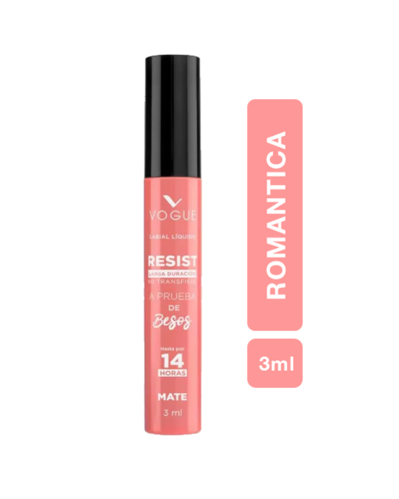 Labial Líquido a Prueba de Besos VOGUE Resist 3ml