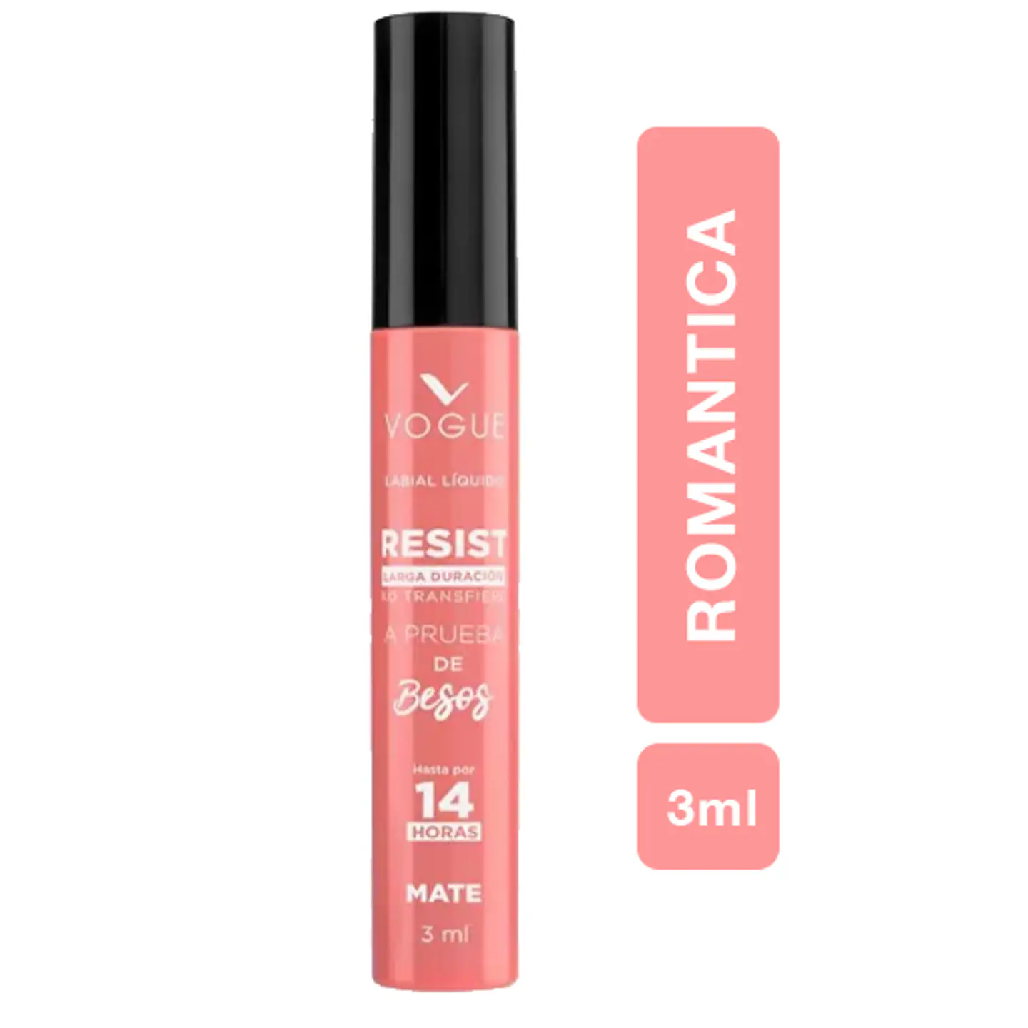 Labial Líquido a Prueba de Besos VOGUE Resist 3ml 17