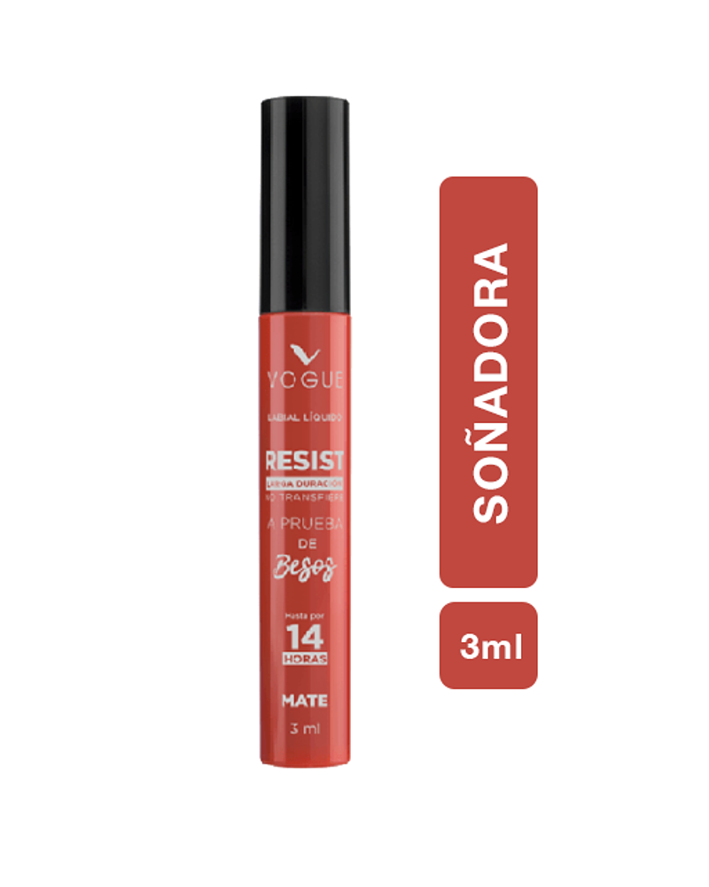 Labial Líquido a Prueba de Besos VOGUE Resist 3ml