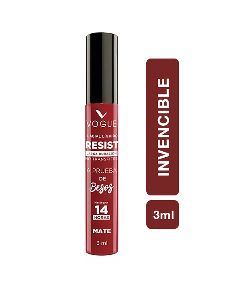 Labial Líquido a Prueba de Besos VOGUE Resist 3ml