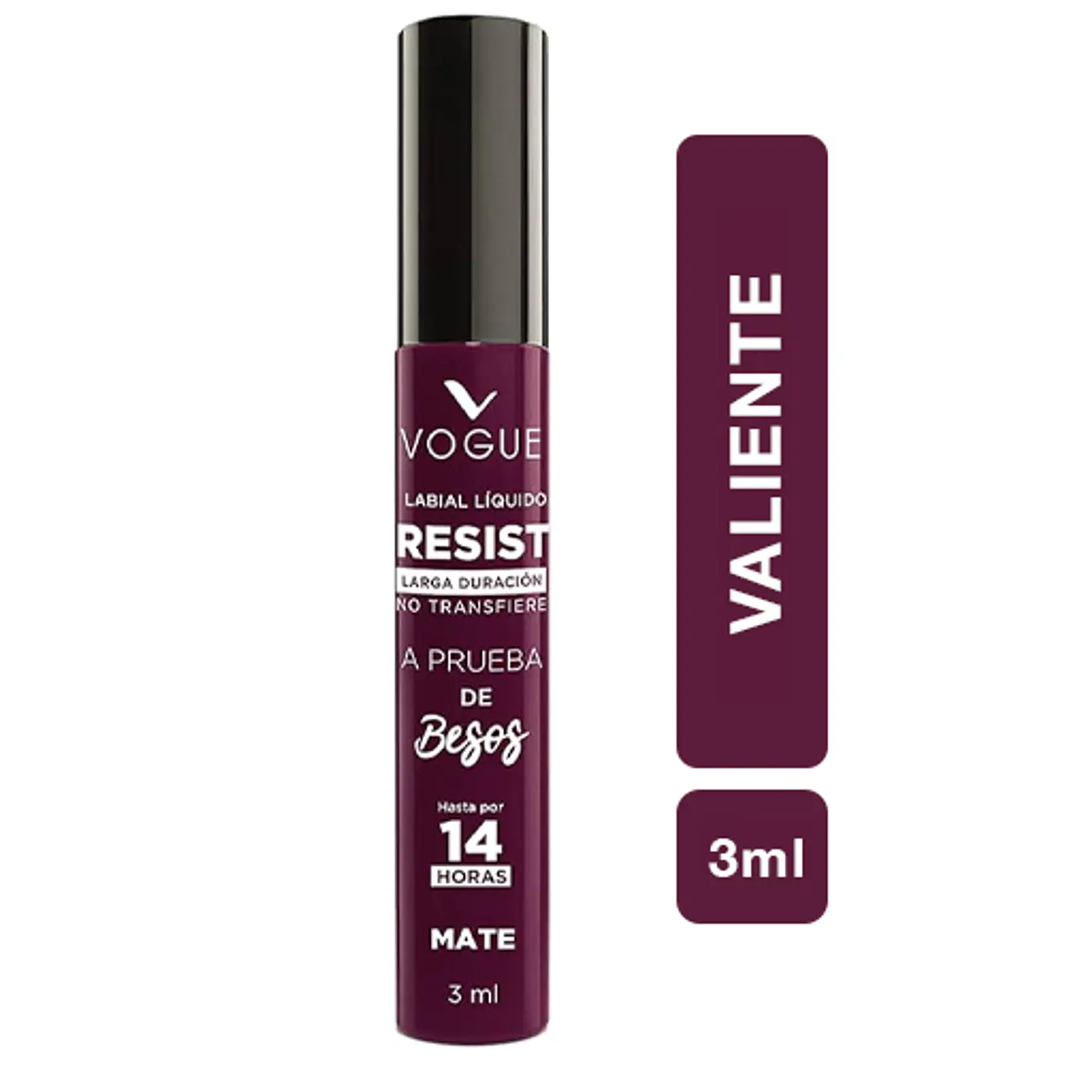 Labial Líquido a Prueba de Besos VOGUE Resist 3ml 21