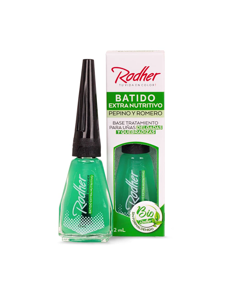 Base Uñas Delgadas y Quebradizas Batido Extra Nutritivo RODHER 12ml