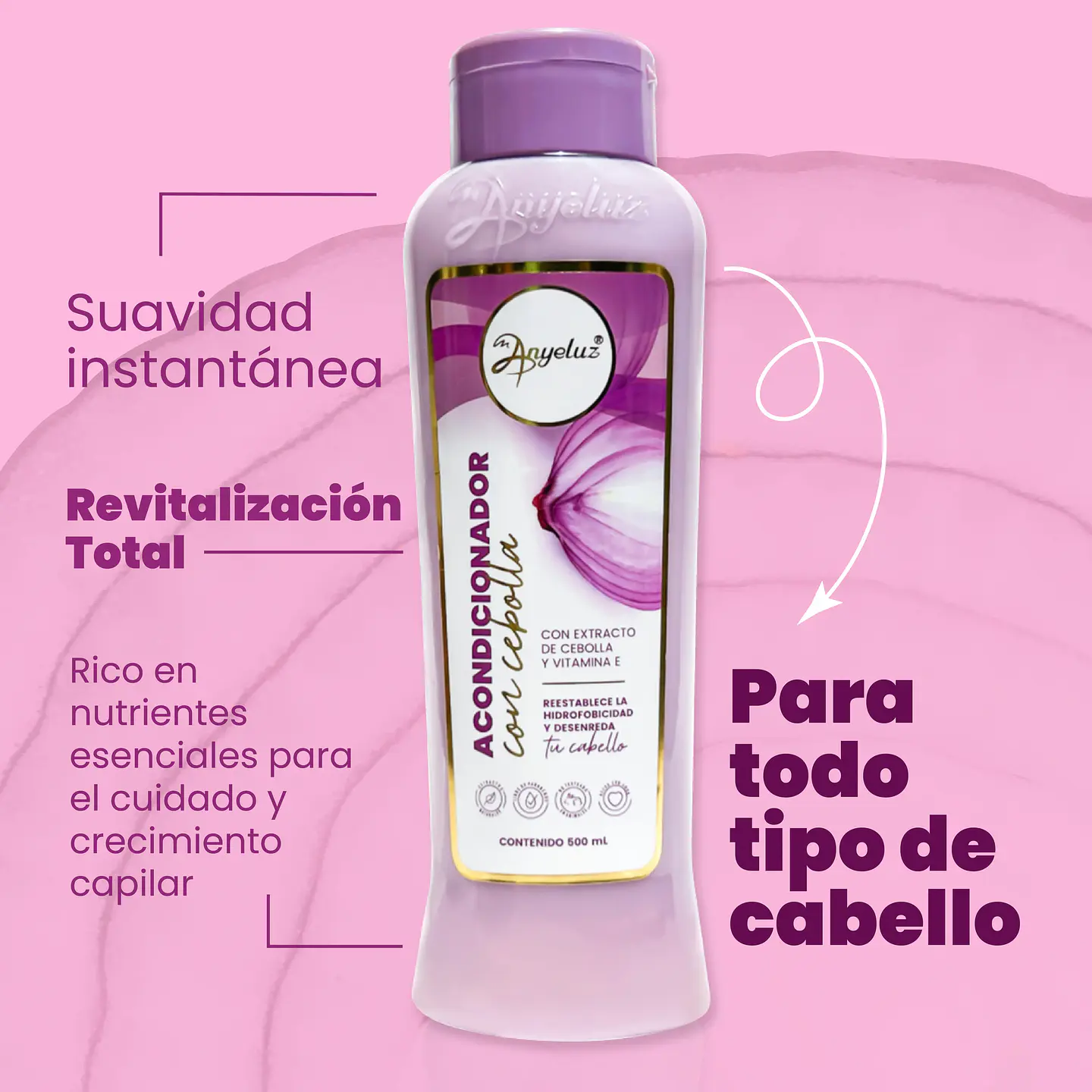 Acondicionador de Cebolla ANYELUZ 500ml 3