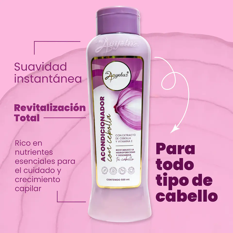 Acondicionador de Cebolla ANYELUZ 500ml 3