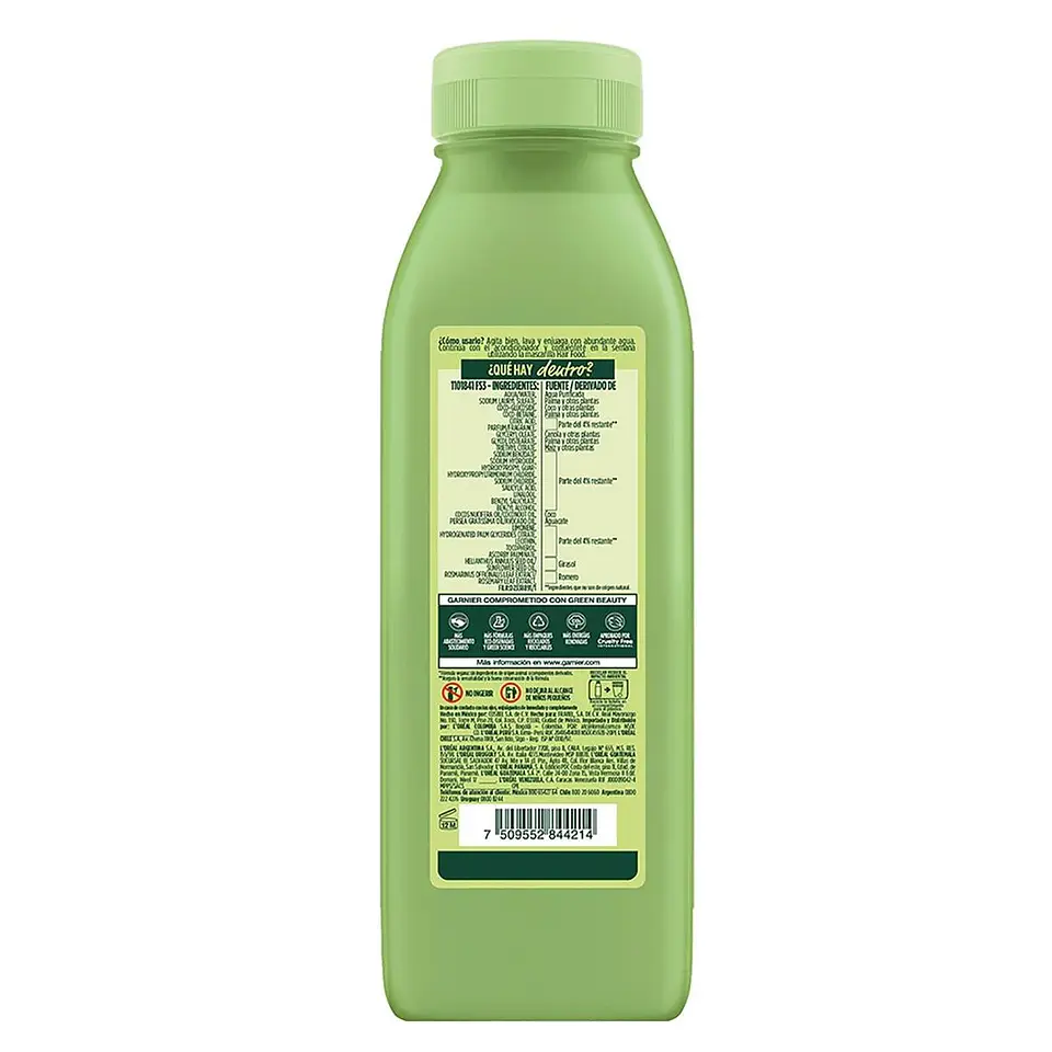 Shampoo Hair Food Aguacate Nutrición GARNIER Fructis 300ml 2