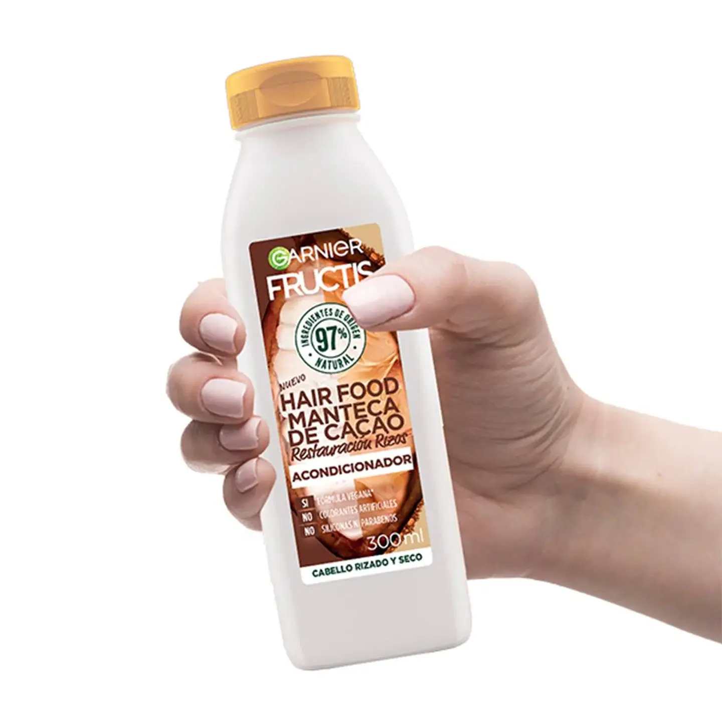 Acondicionador Hair Food Manteca de Cacao Reparación Rizos GARNIER Fructis 300ml 4