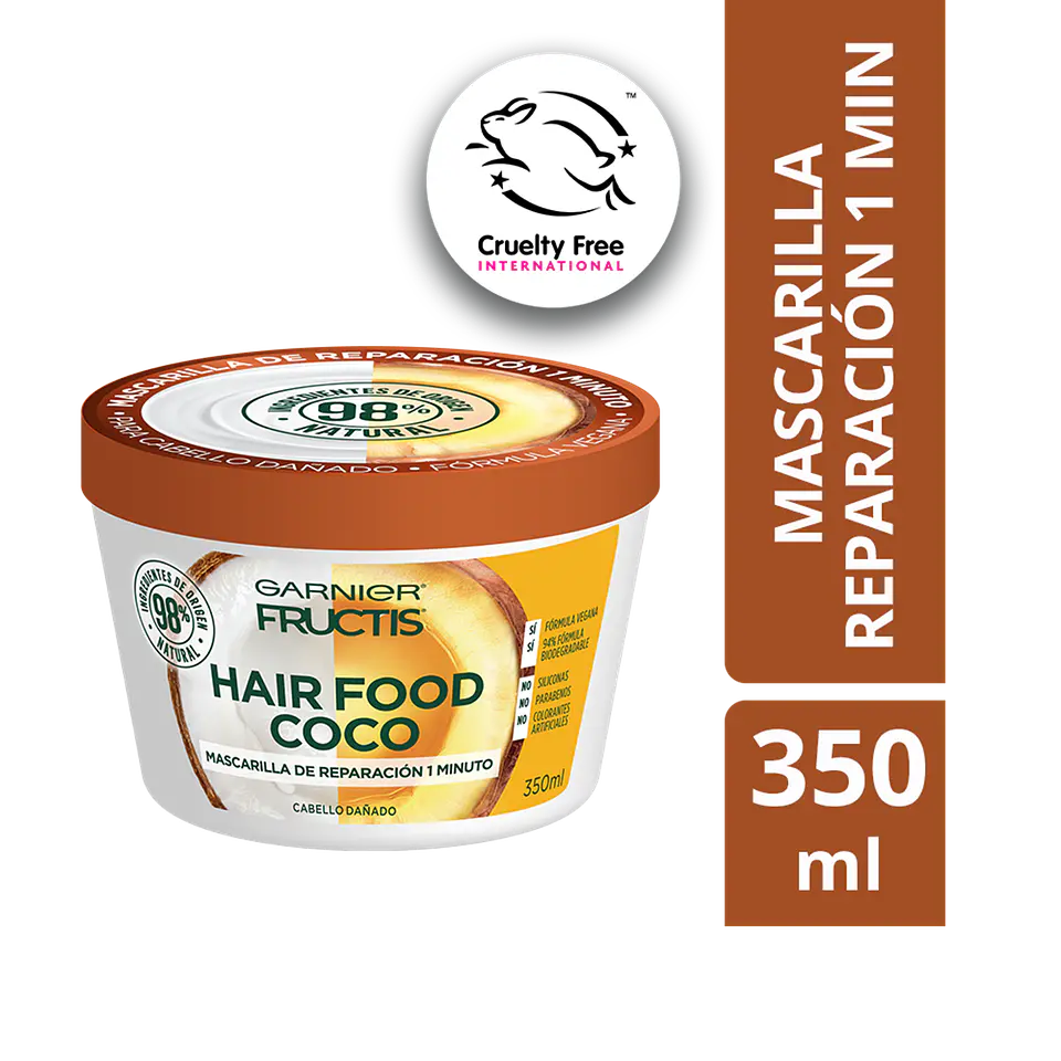 Mascarilla Hair Food Coco Reparación GARNIER Fructis 350ml 2