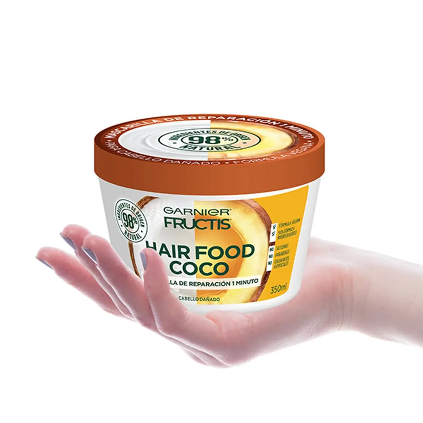 Mascarilla Hair Food Coco Reparación GARNIER Fructis 350ml 3
