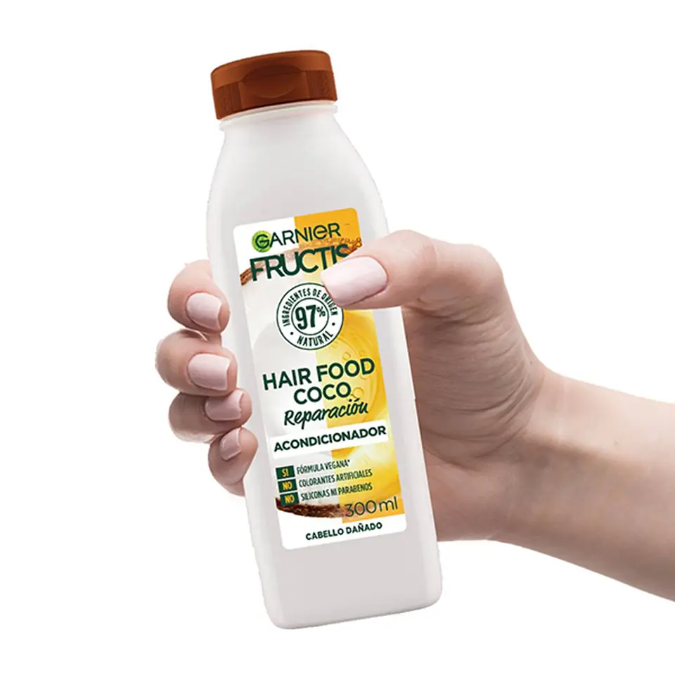 Acondicionador Hair Food Coco Reparación GARNIER Fructis 300ml 3