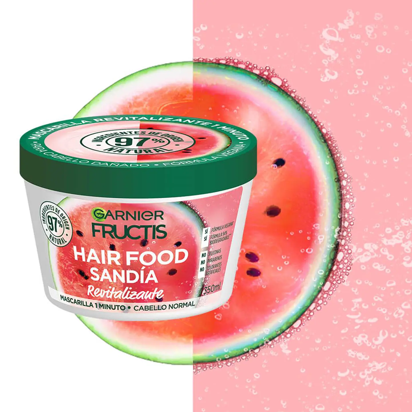 Mascarilla Hair Food Aguacate Nutrición GARNIER Fructis 350ml 5