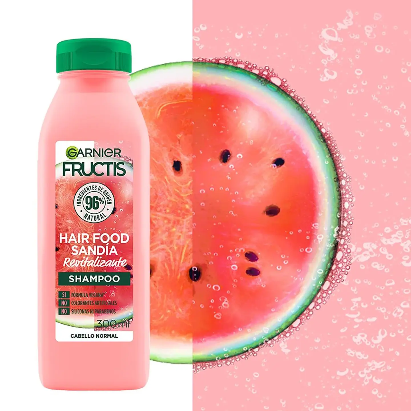 Shampoo Hair Food Sandía Revitalizante GARNIER Fructis 300ml 4