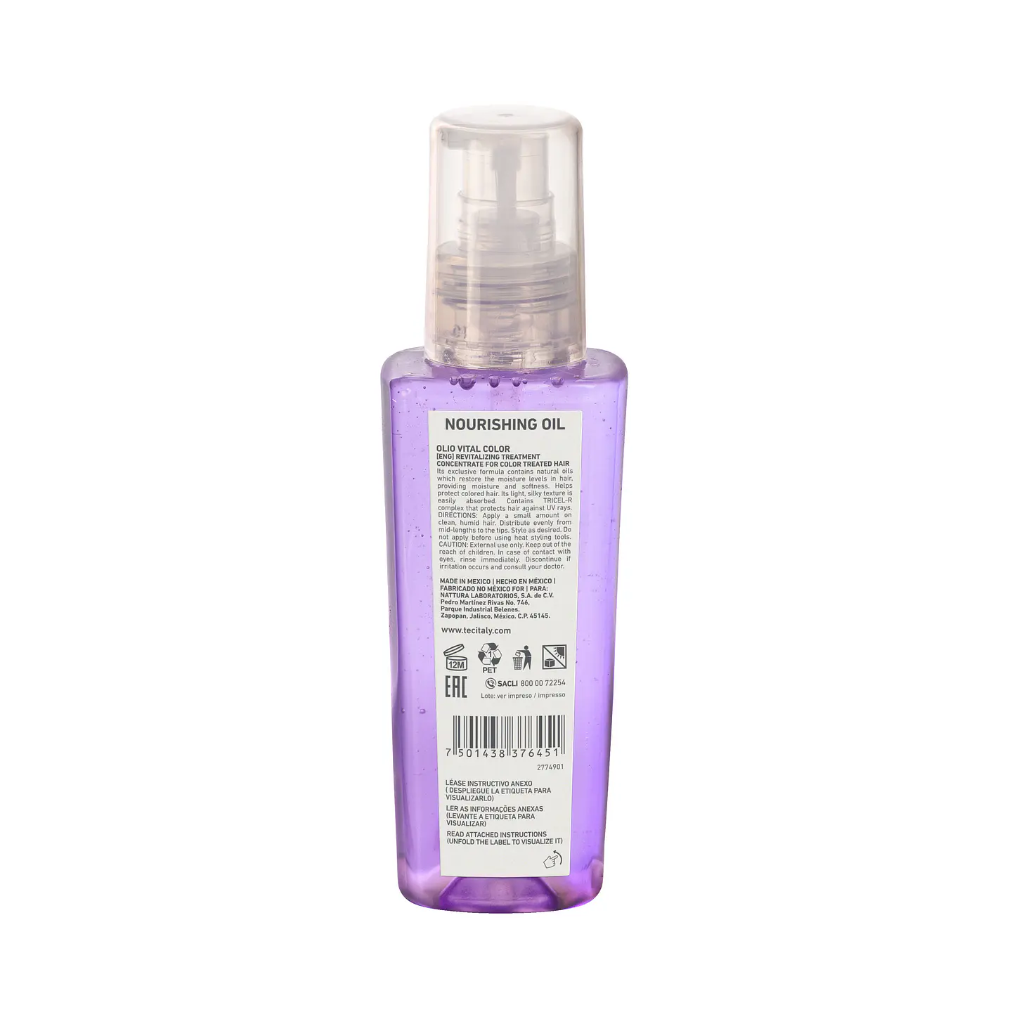 Olio Vital Color TEC ITALY Nourishing Oil 125ml 2