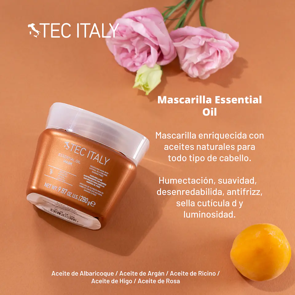 Mascarilla Essential Oil TEC ITALY Nourishing Oil 280ml 3