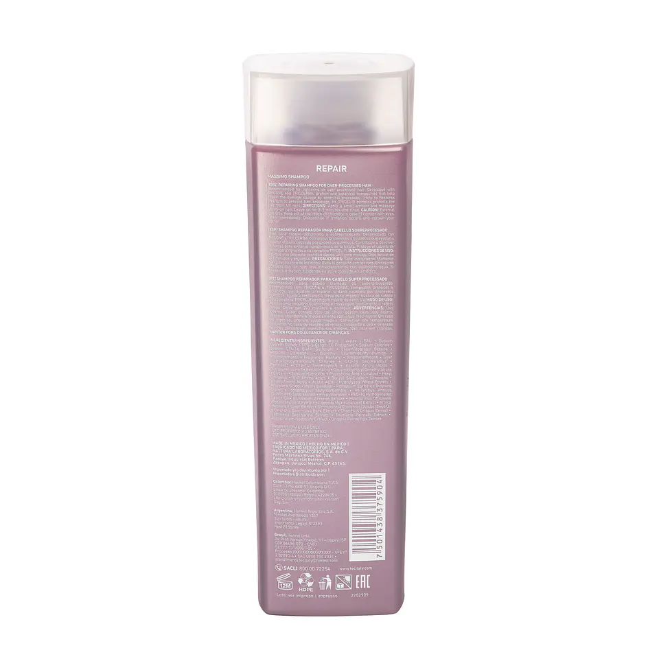 Shampoo Reparador Massimo TEC ITALY Repair 300ml 2