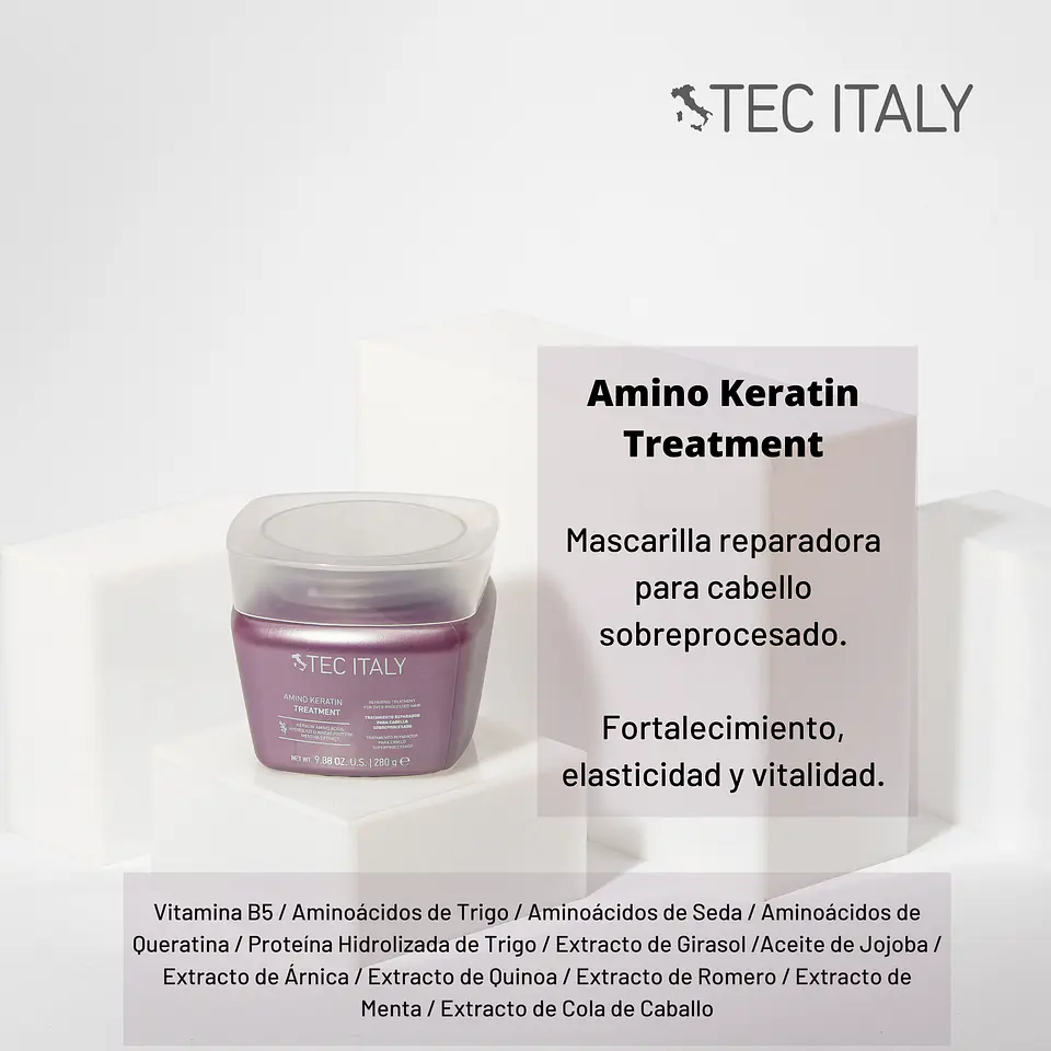Tratamiento Amino Keratin TEC ITALY Repair 280g 3