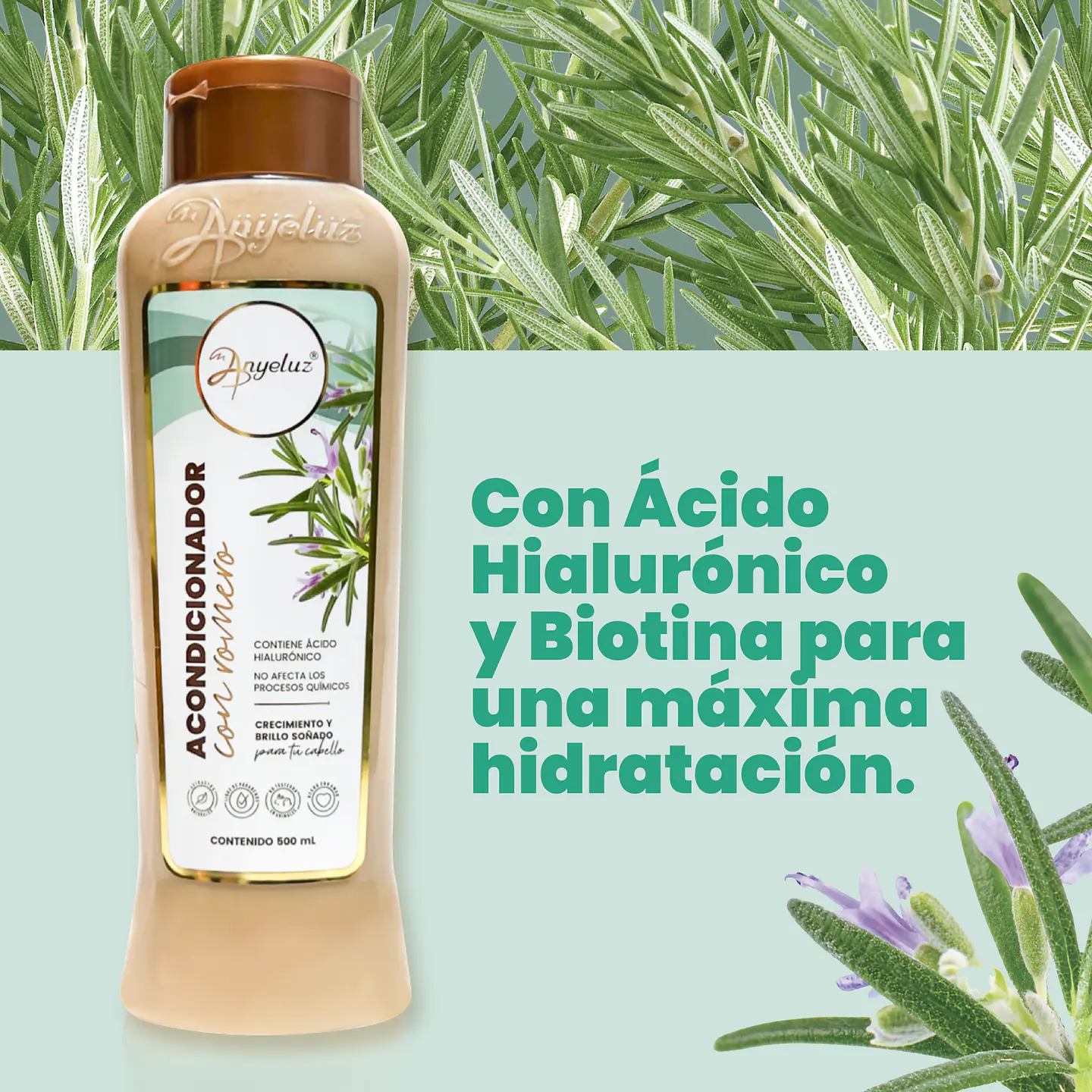 Acondicionador con Romero ANYELUZ 500ml 2