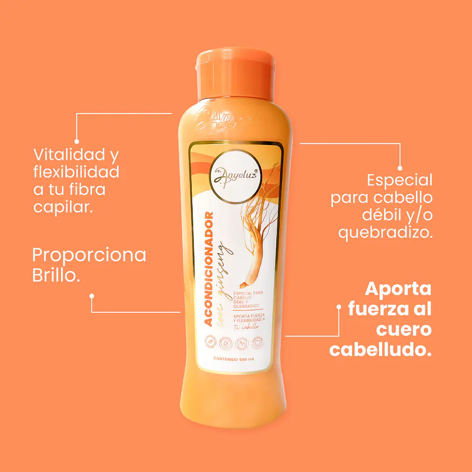 Acondicionador con Ginseng ANYELUZ 500ml 4