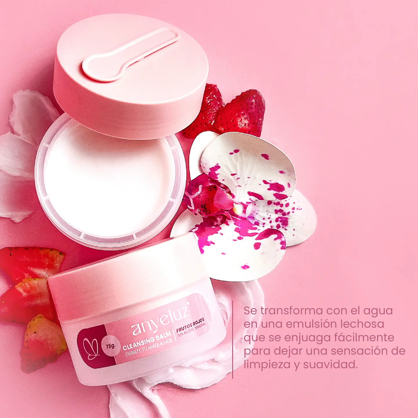 Desmaquillador Frutos Rojos Cleansing Balm ANYELUZ 75g 3