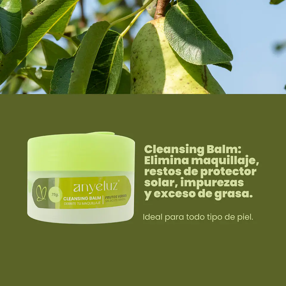 Desmaquillador Frutos Verdes Cleansing Balm ANYELUZ 75g 2