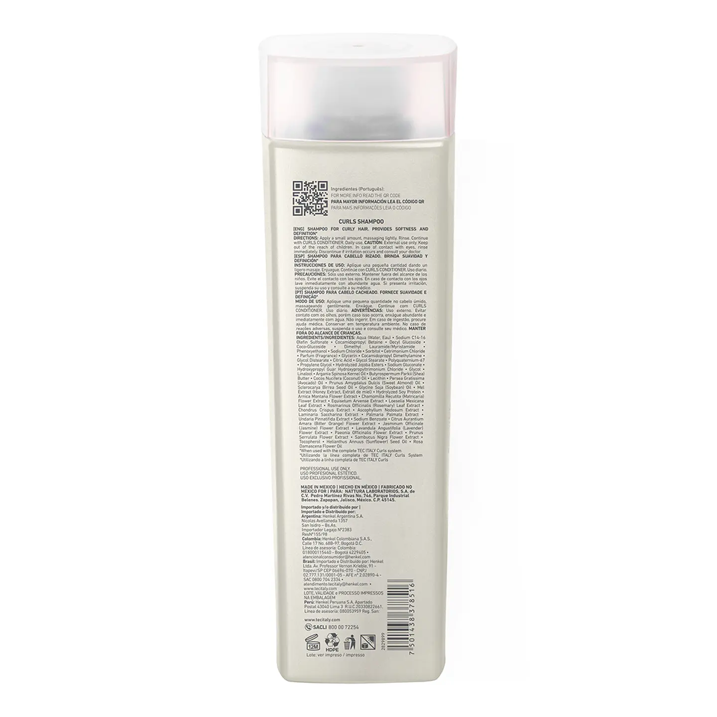 Shampoo para Cabello Rizado TEC ITALY Curls 300ml 2
