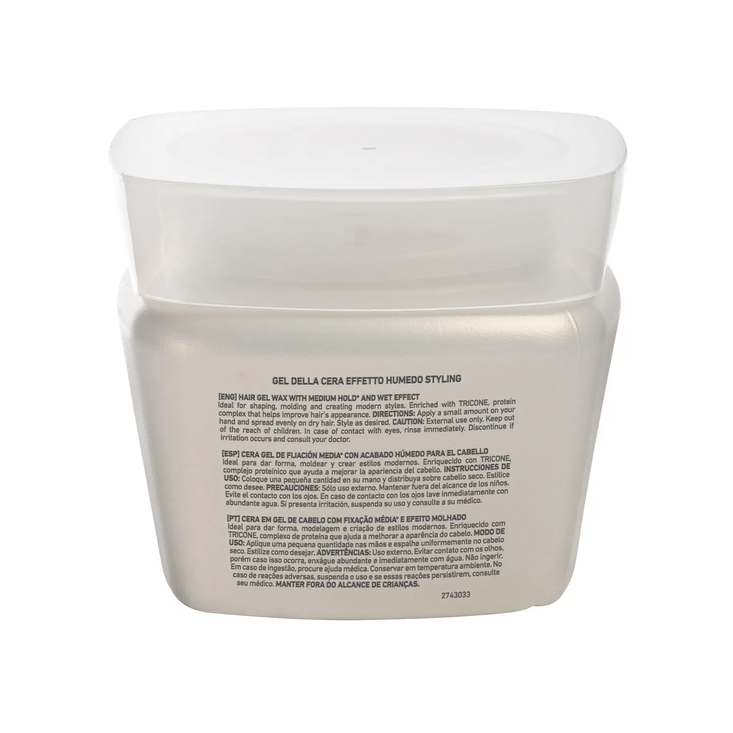 Gel Della Cera Effetto Húmedo TEC ITALY Styling 280g 2