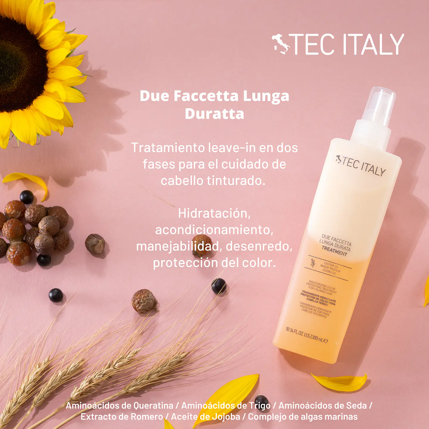 Bifásico Due Faccetta Lunga Durata TEC ITALY Color Care 300ml 3