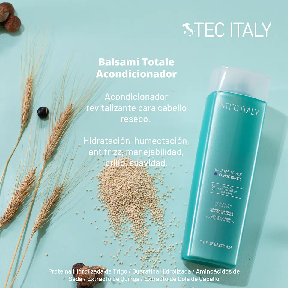 Acondicionador Balsami Totale TEC ITALY Moisture 300ml 3