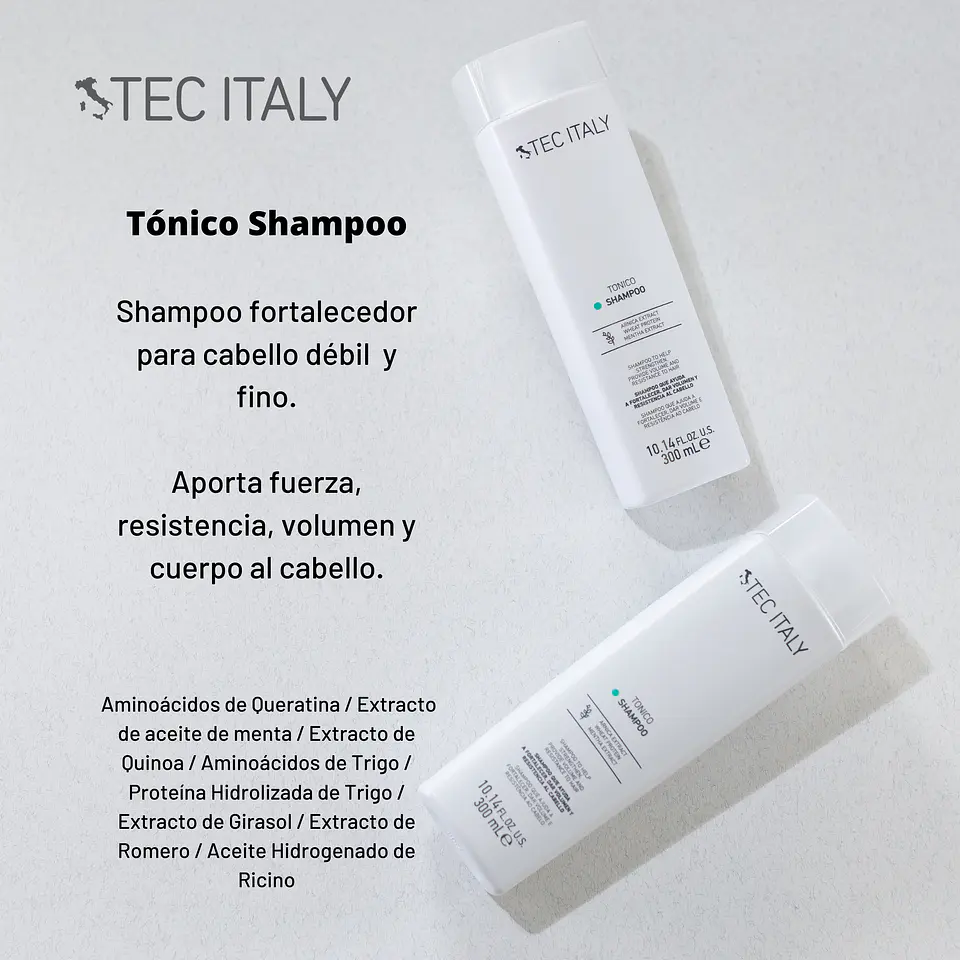 Shampoo Tónico TEC ITALY Scalp 300ml 3