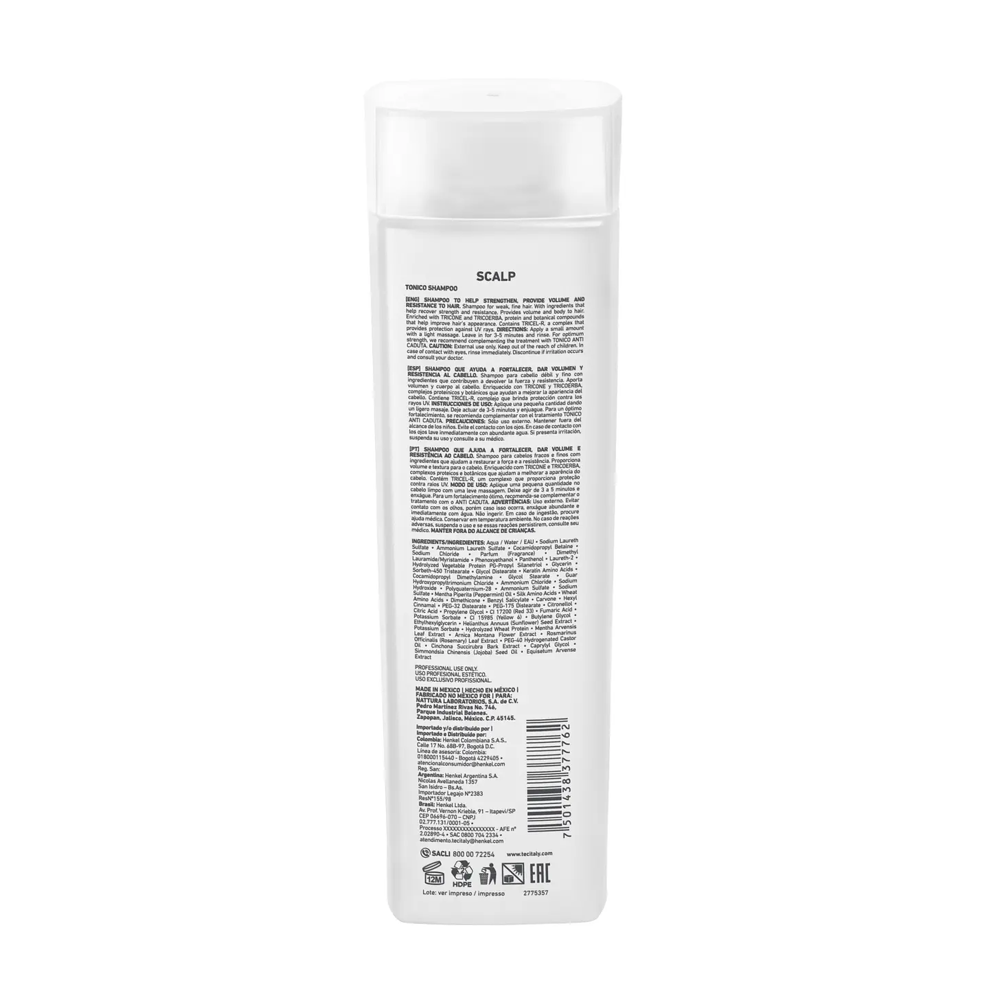 Shampoo Tónico TEC ITALY Scalp 300ml 2