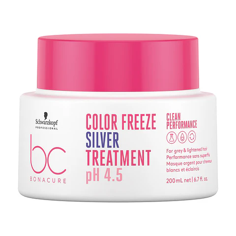 Tratamiento Matizante con Queratina Vegana y pH 4.5 Color Freeze Silver BONACURE 200ml