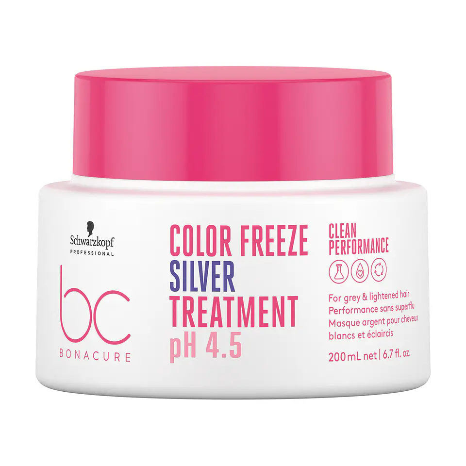 Tratamiento Matizante con Queratina Vegana y pH 4.5 Color Freeze Silver BONACURE 200ml 1