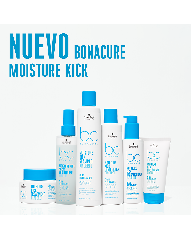 Acondicionador con Queratina Vegana y Glicerol Moisture Kick BONACURE 200ml