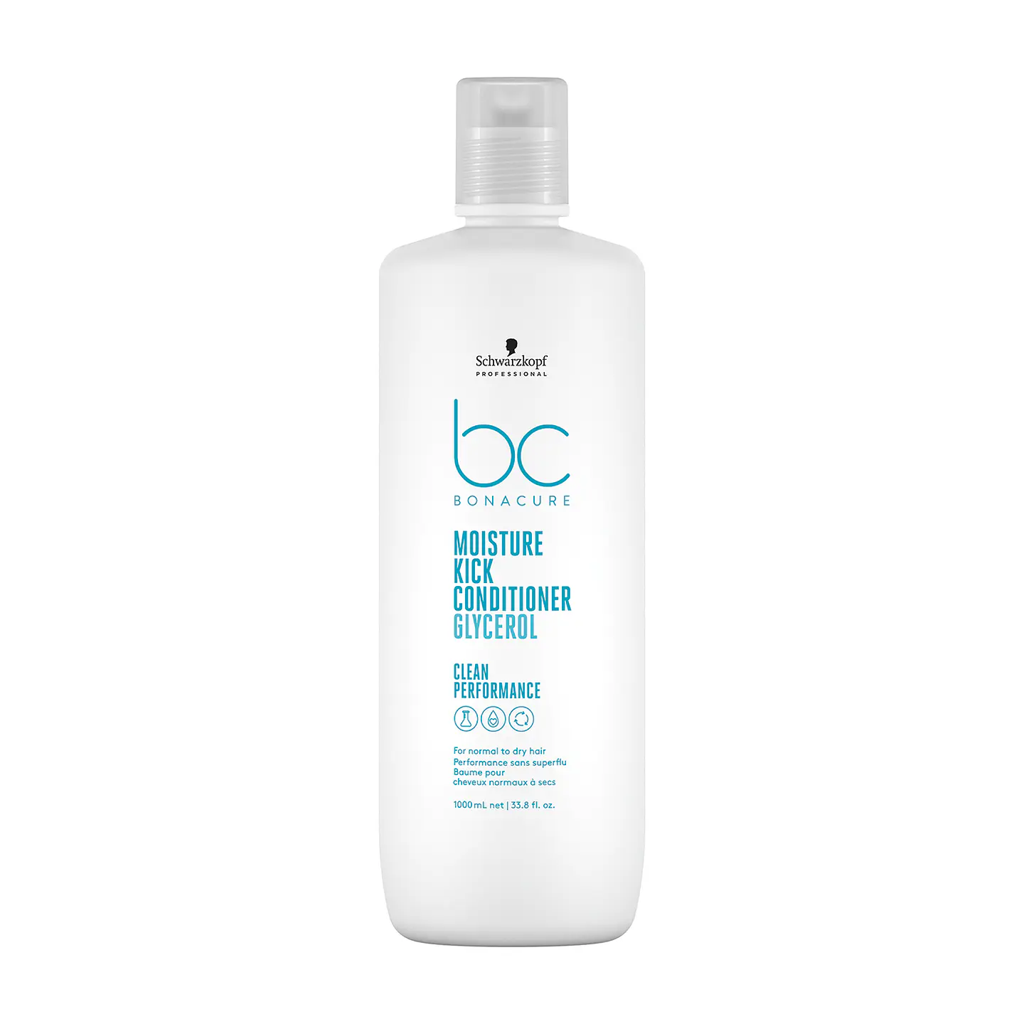 Acondicionador con Queratina Vegana y Glicerol Moisture Kick BONACURE 1000ml 1