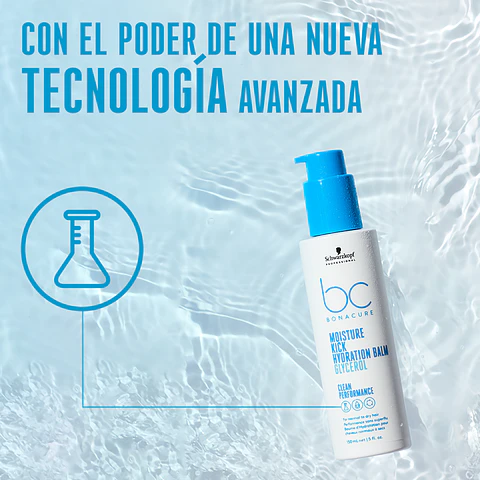 Acondicionador con Queratina Vegana y Glicerol Moisture Kick BONACURE 1000ml