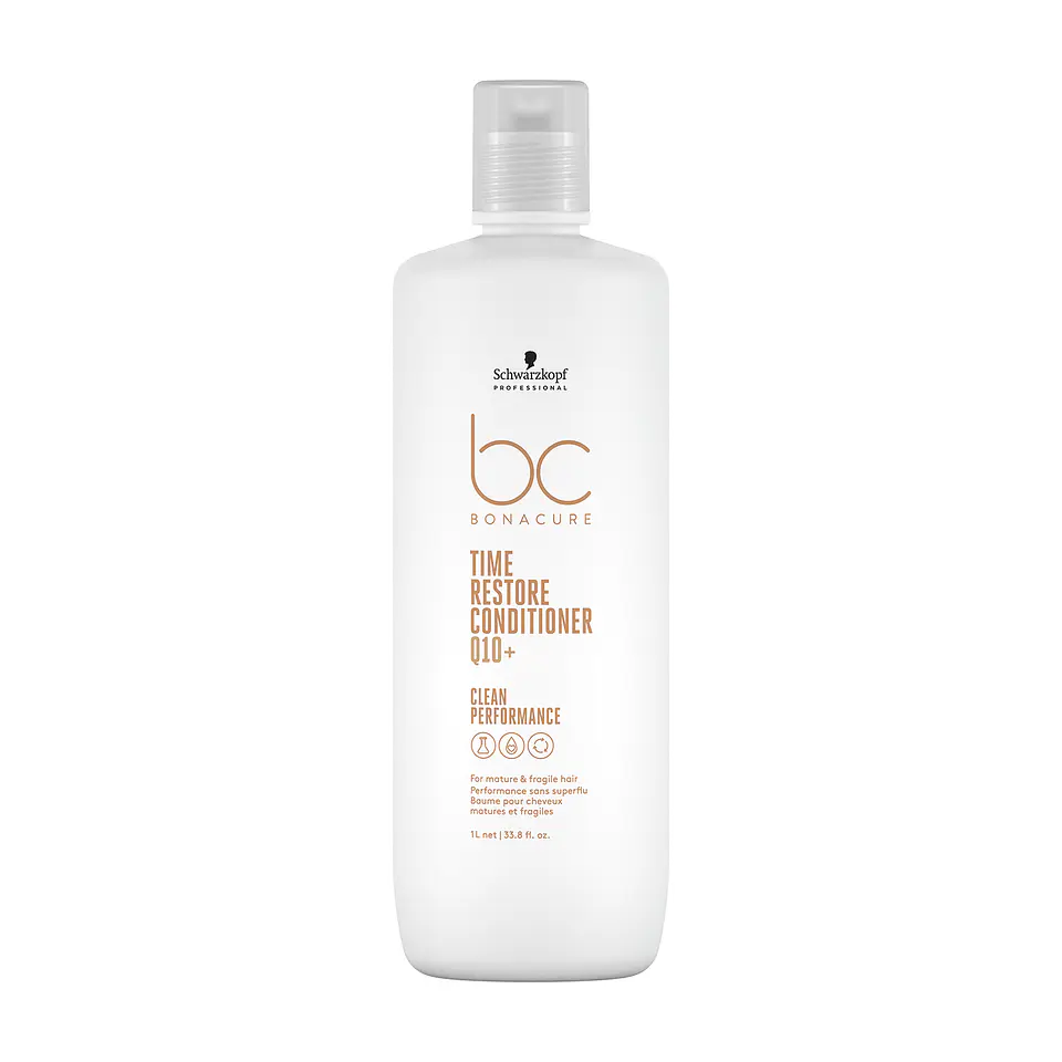 Acondicionador con Queratina Vegana y Glicerol Q10+ Time Restore BONACURE 1000ml 1
