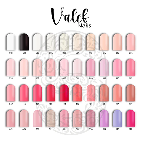Esmaltes Gel Semipermanente UV/LED VALEF 10ml