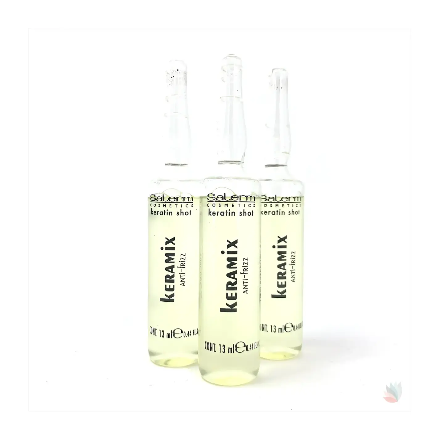 Caja de 12 Ampolletas Anti-Frizz Keramix SALERM 13ml 2