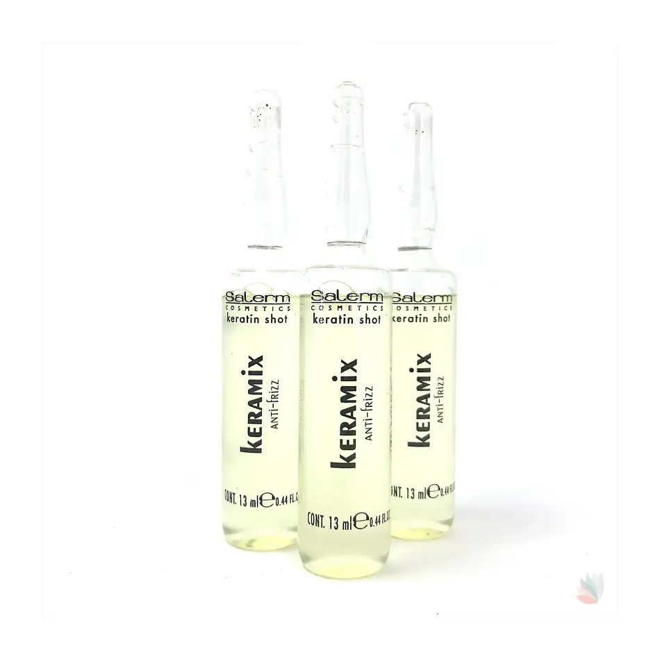 Caja de 12 Ampolletas Anti-Frizz Keramix SALERM 13ml 2