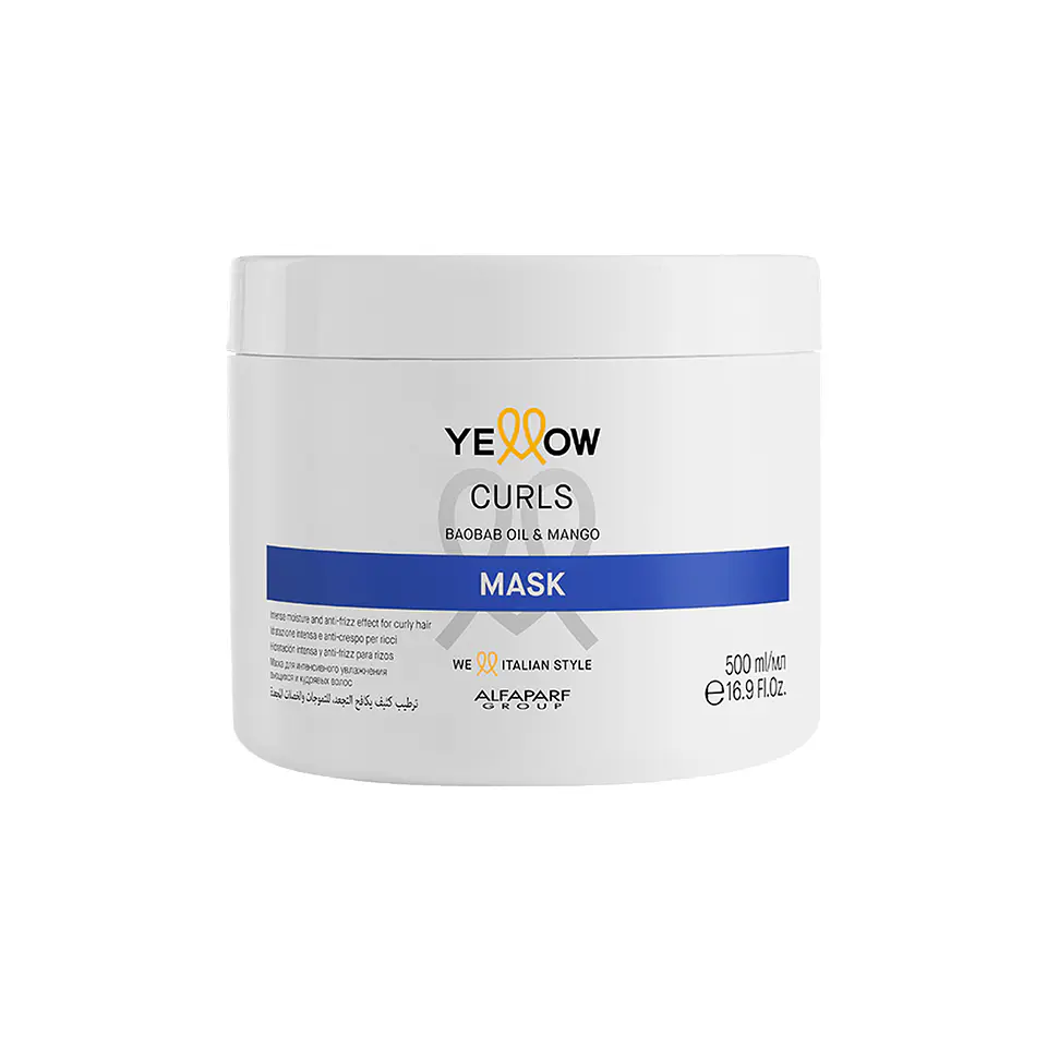Mascarilla Rizos Anti-Frizz YELLOW Curls 500ml 2