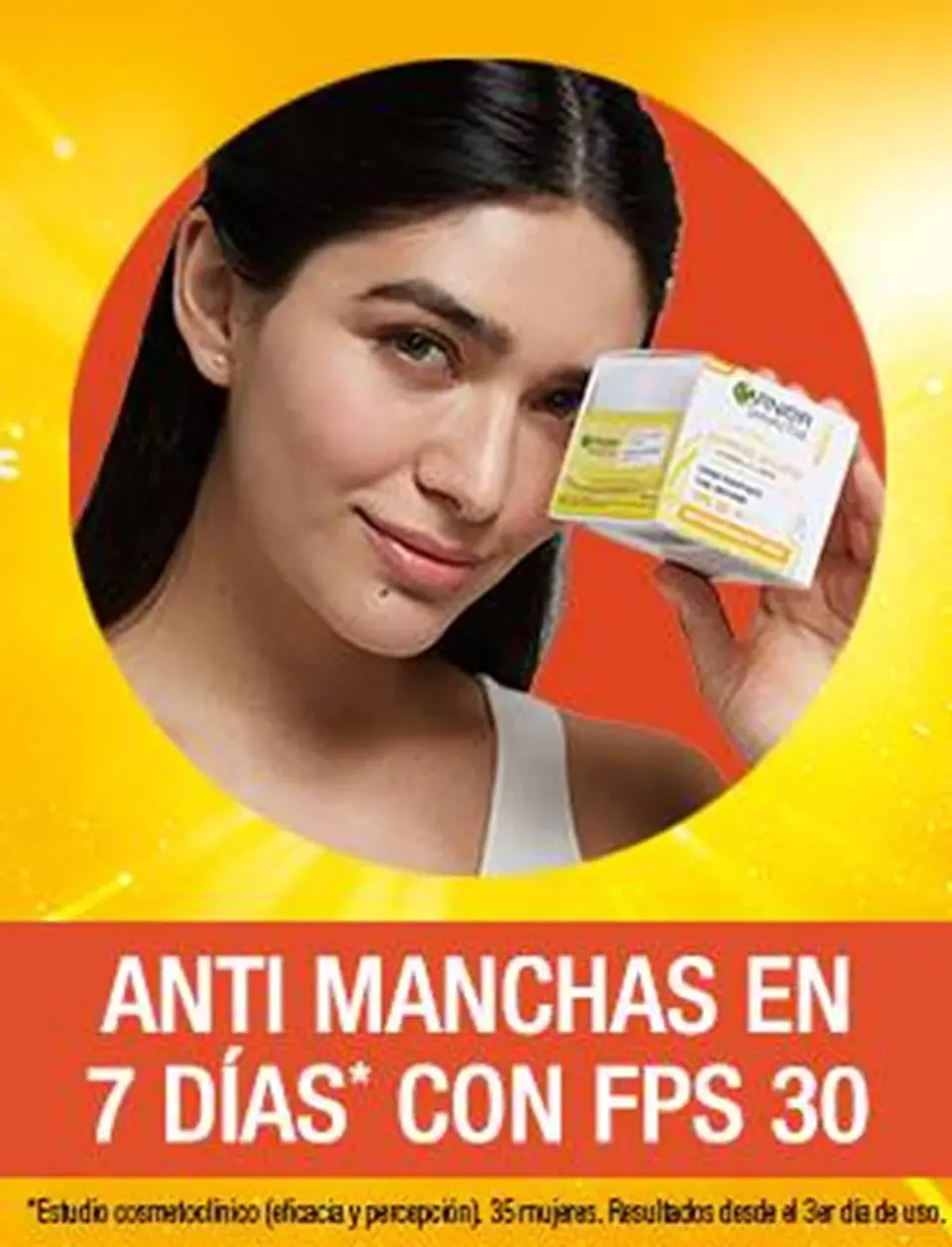 Crema Hidratante Tono Uniforme Express Aclara GARNIER Skin Active 50ml 2