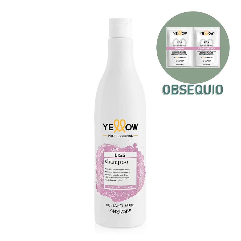 Shampoo Anti Frizz Liso Perfecto YELLOW Liss 500ml 1