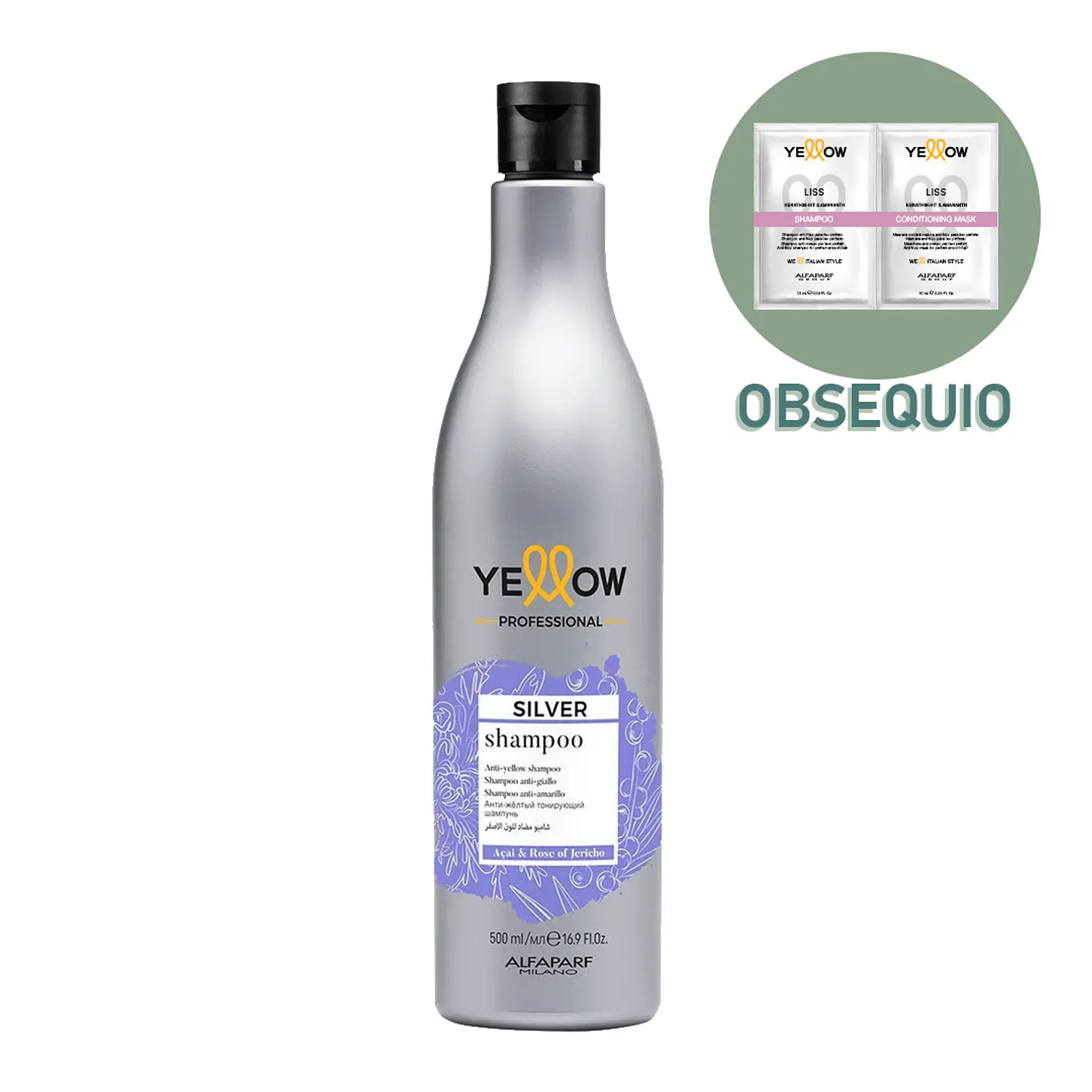 Shampoo Anti-Amarillo YELLOW Silver 500ml 1