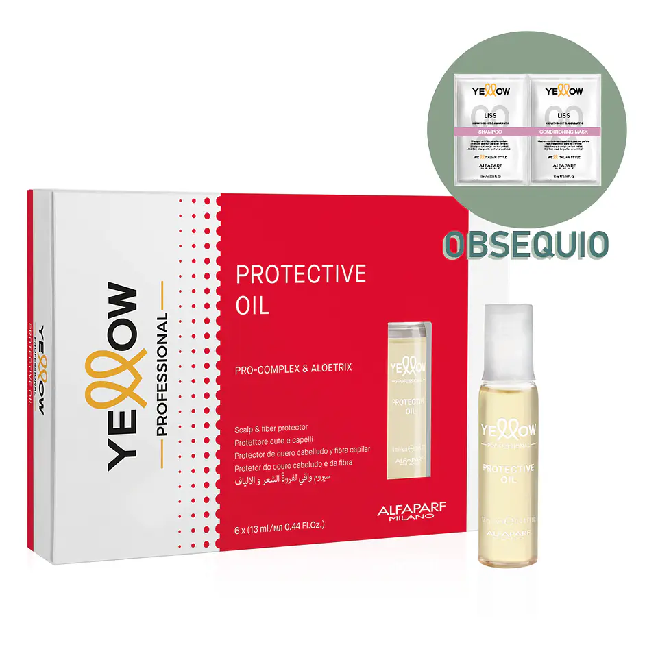 Caja de 6 Ampolletas Protective Oil YELLOW 13ml 1